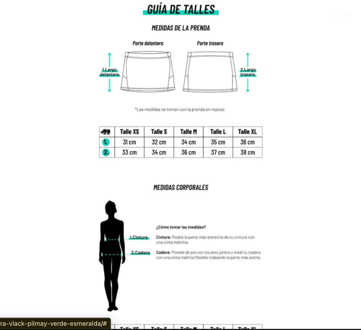 POLLERA PILMAY DAMA COLOR MINT