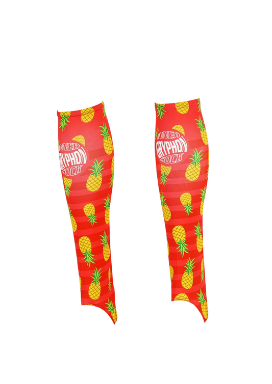 INNER SOCKS GRYPHON PINEAPPLES RED